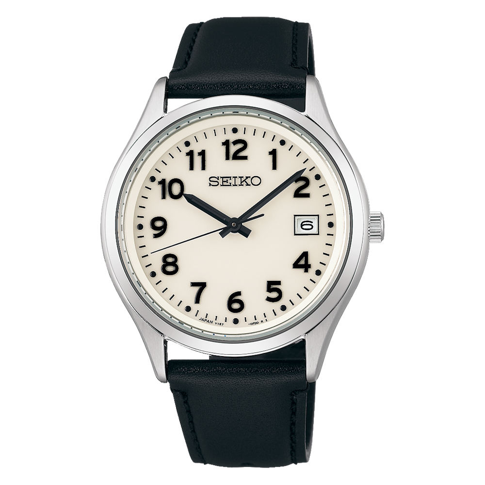 SEIKO Selection Solar SPBX157 Leather Watch