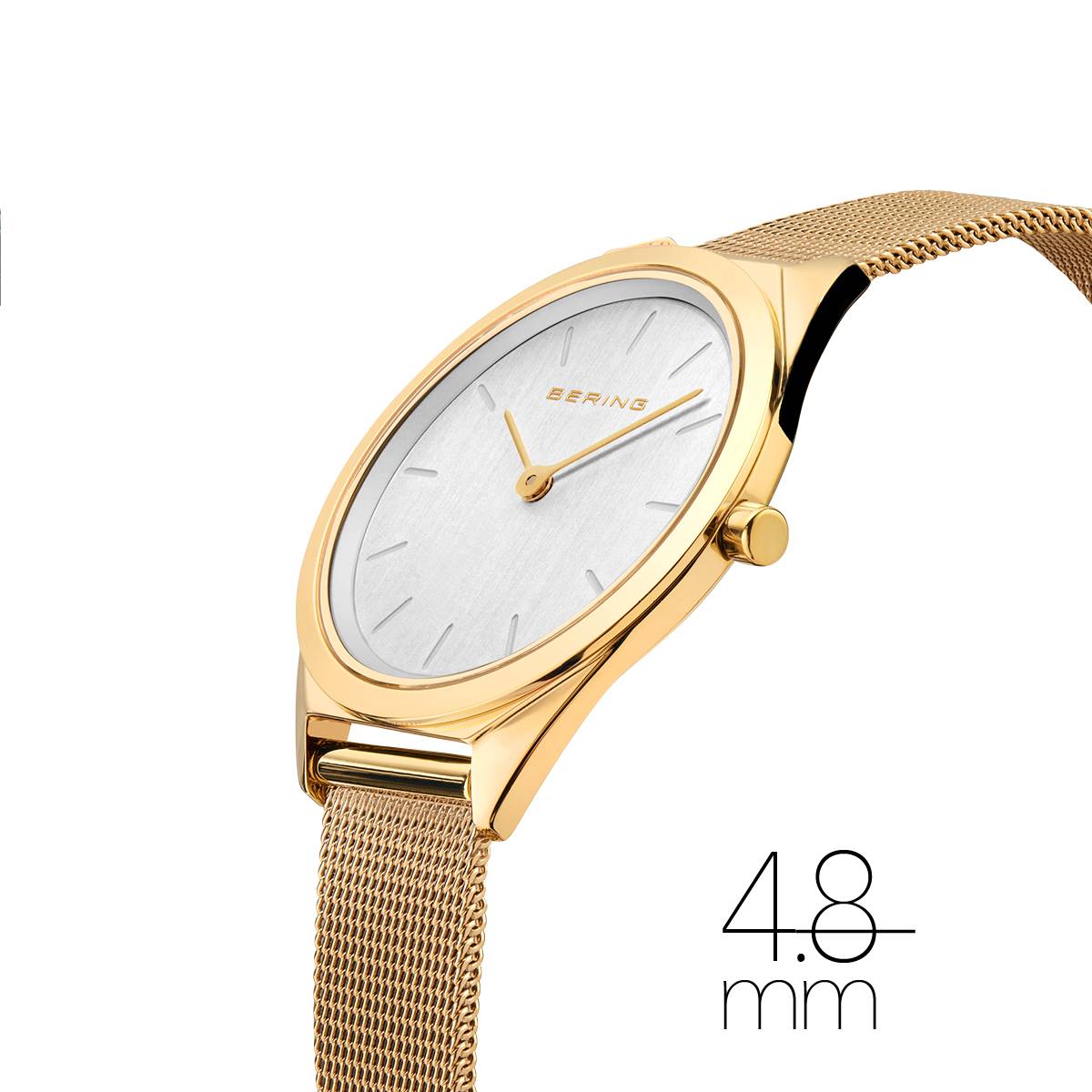 BERING ULTRA SLIM Milanese strap case: gold-coloured 31mm 17031-334