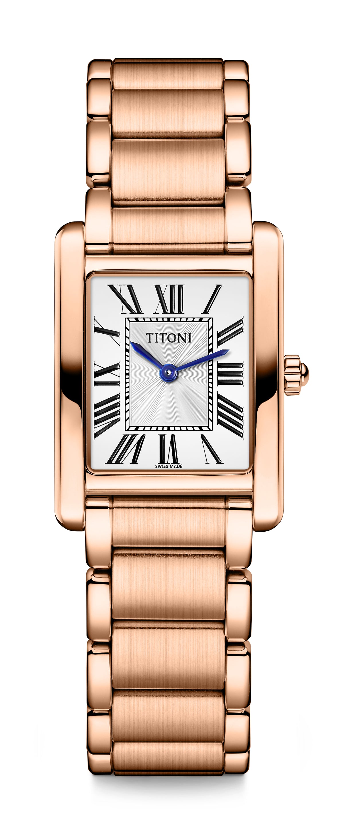 TITONI Mademoiselle Ladies Tournneau Quartz Watch TQ42924 RG-730