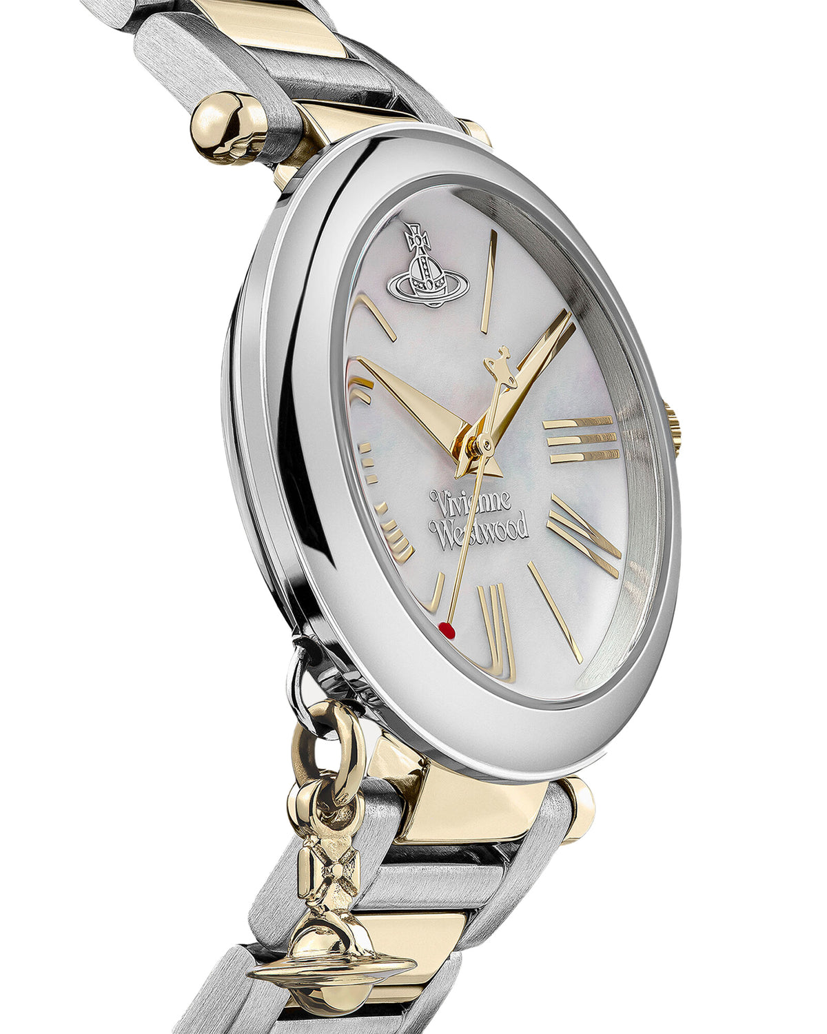 Vivienne Westwood Mother Orb Two Tone Strap Watch