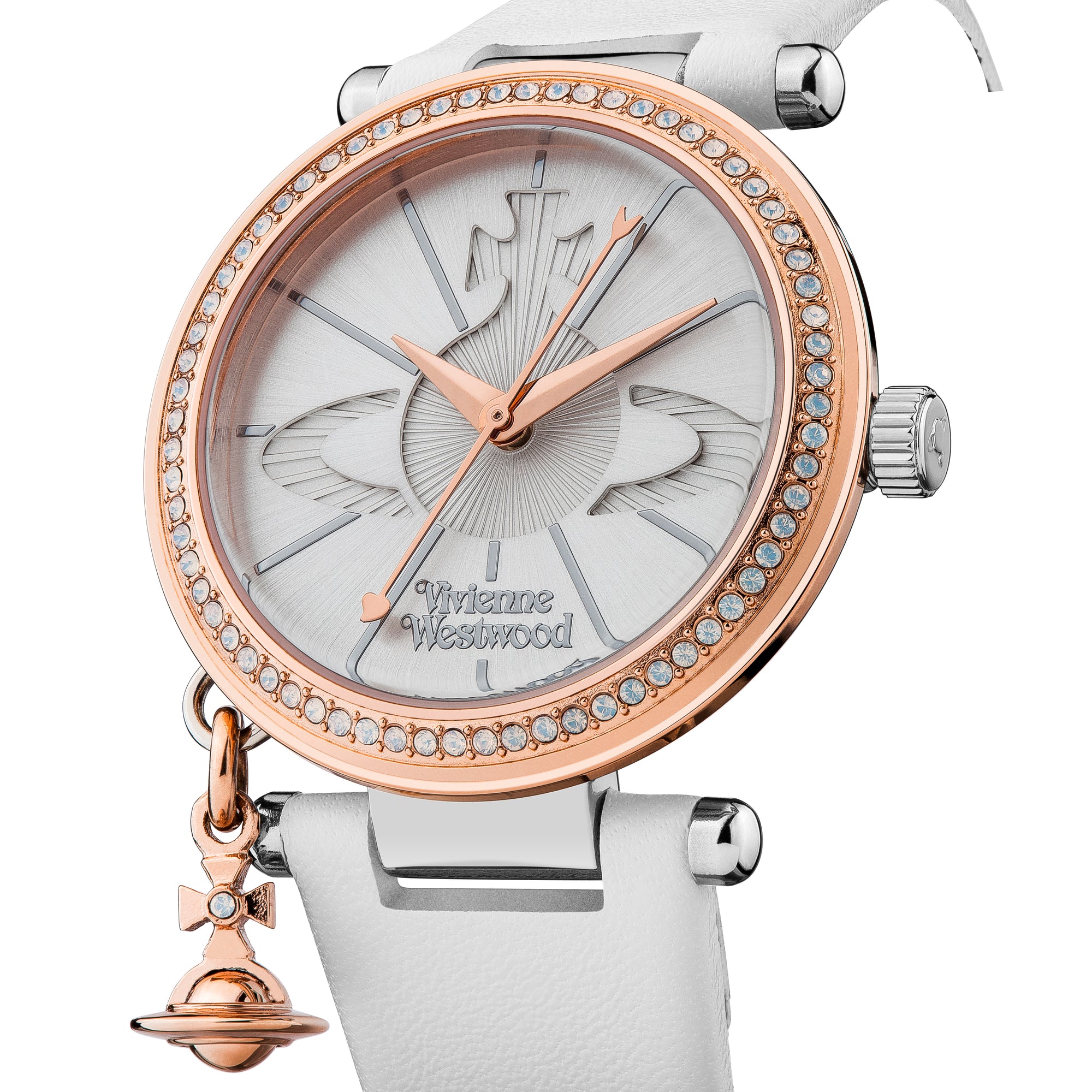 Vivienne Westwood Orb Pastelle Watch White Gold