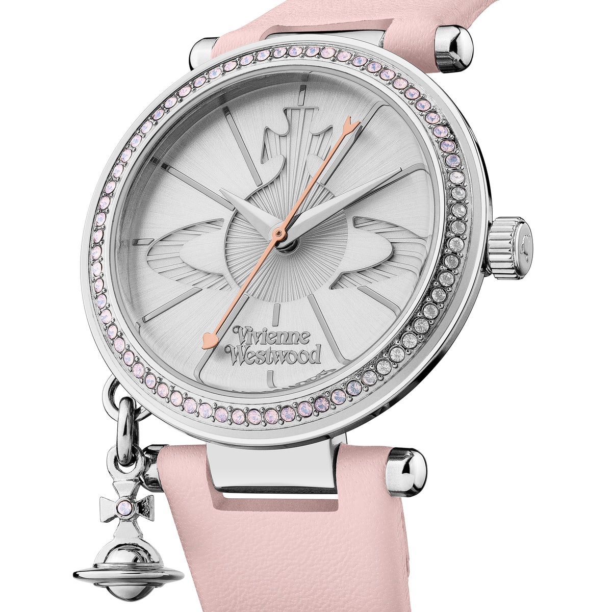 Vivienne Westwood Orb Pastelle Watch Pale Pink Silver