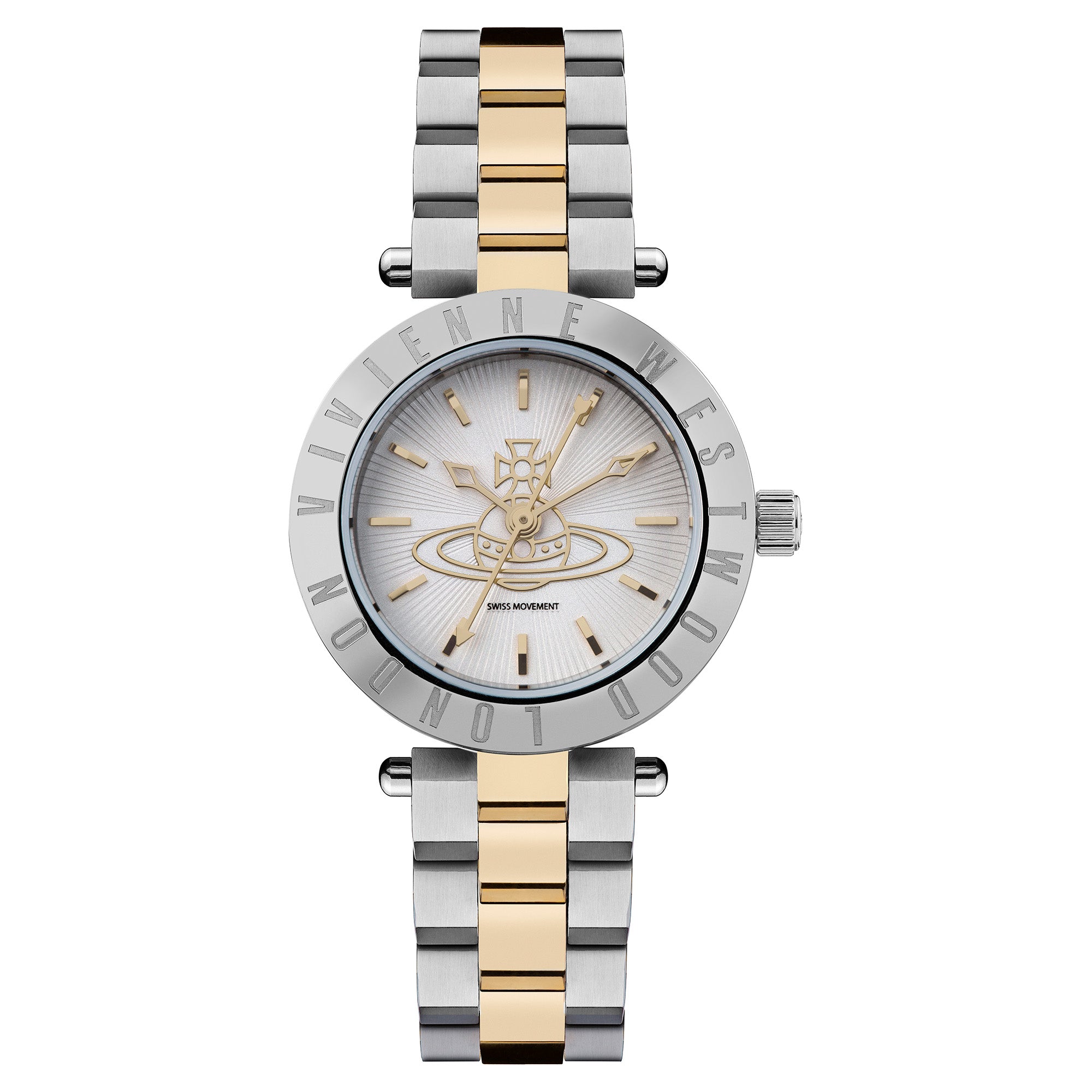 Silver or gold Watch with Orb Design stainless steel unisex Vivienne Westwood Stainless Steel Mother Orb Watch 32mm  main image 3
