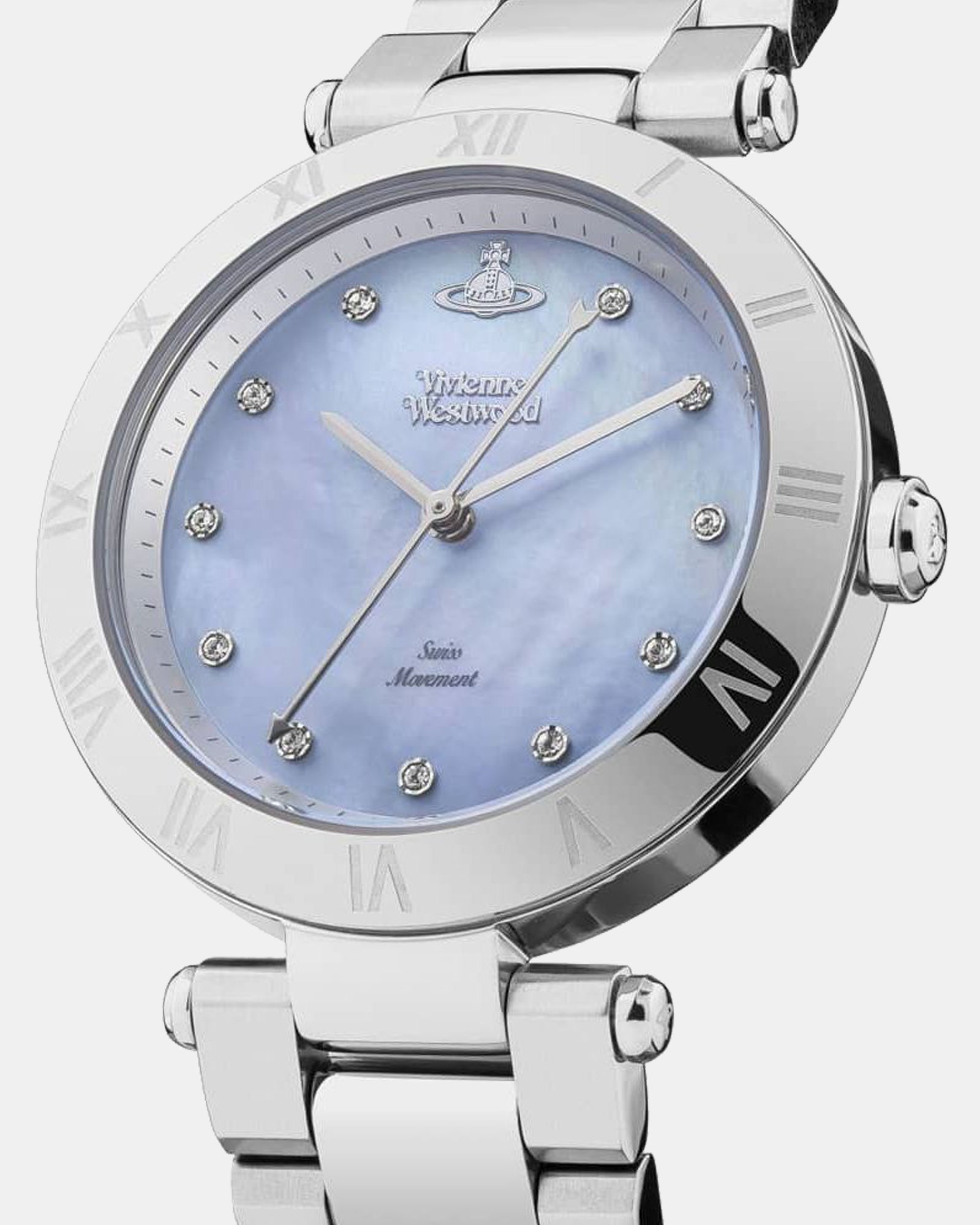 Vivienne Westwood Montague Blue 35mm Silver Watch