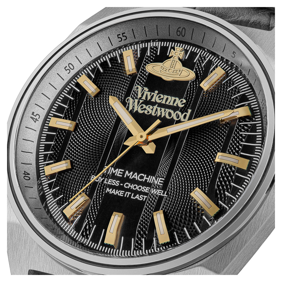 Vivienne Westwood Sydenham Watch Black Leather Strap