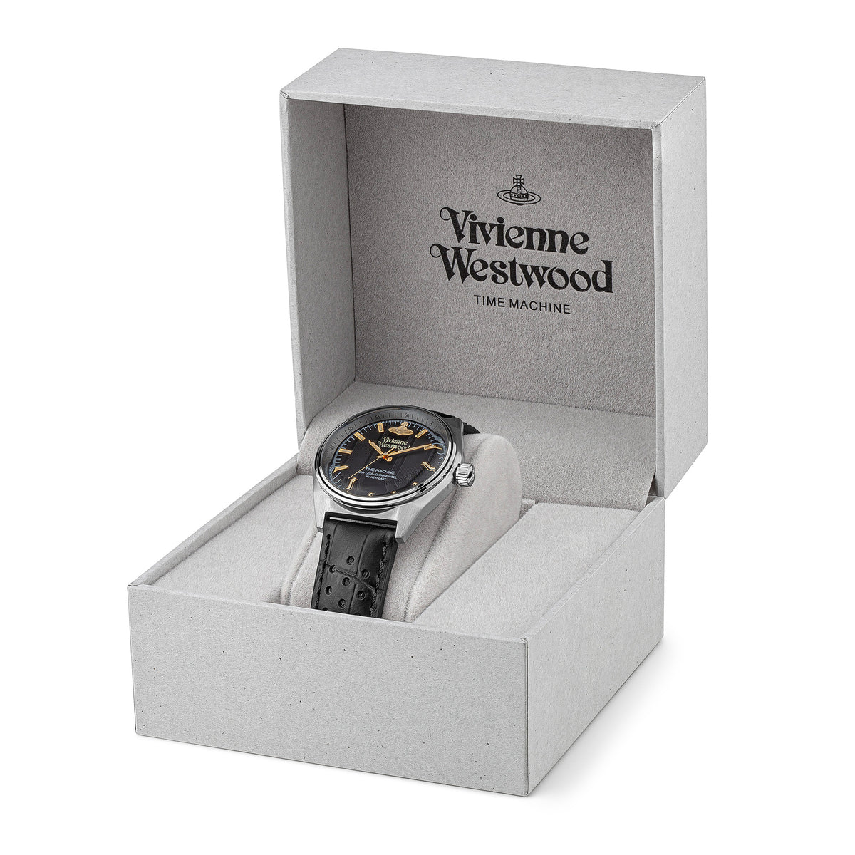 Vivienne Westwood Sydenham Watch Black Leather Strap