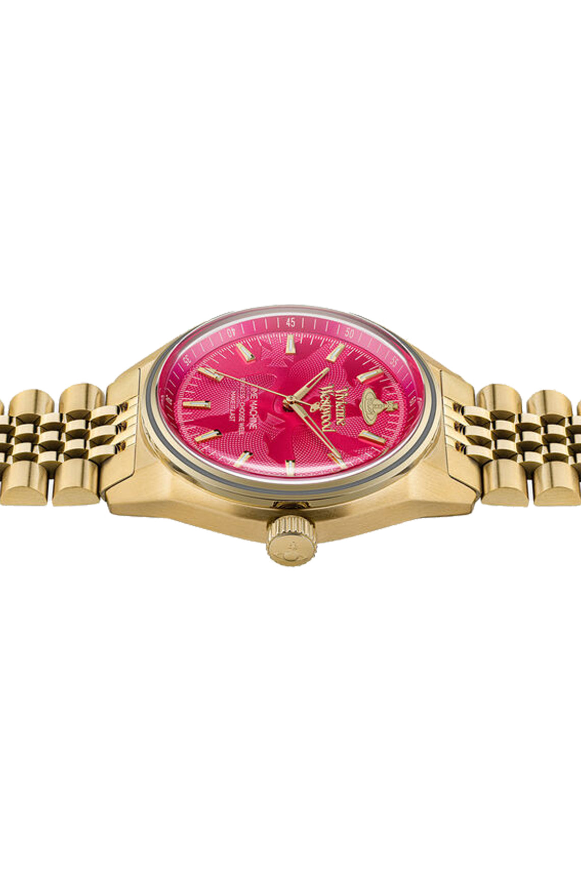 Vivienne Westwood Lady Sydenham 39mm Gold &amp; Pink Watch