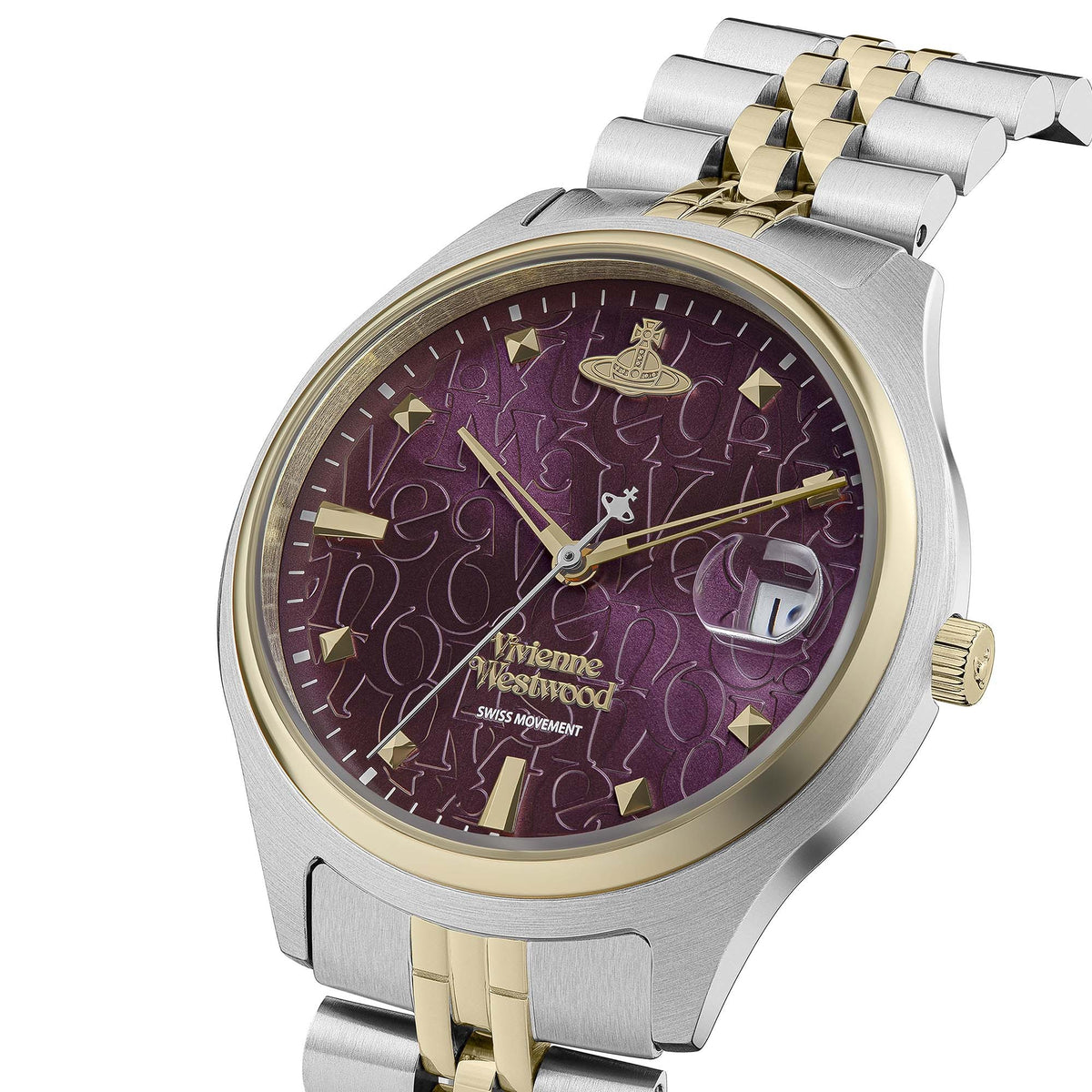 Vivienne Westwood Camberwell Purple 37mm Two Tone Watch