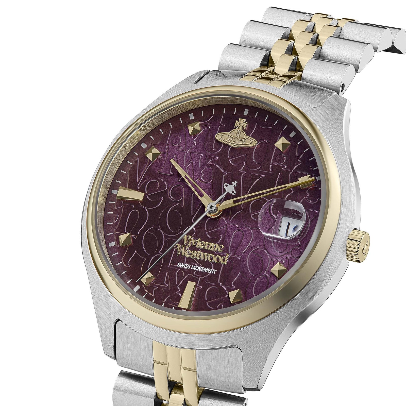 Vivienne Westwood Camberwell Purple 37mm Two Tone Watch