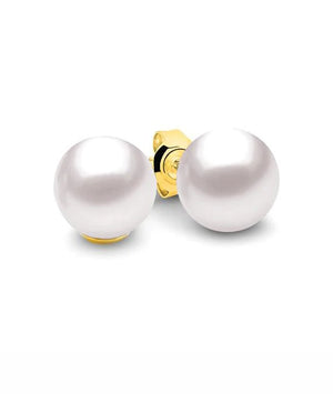 Te Cosmic Moon Studs 9KY Pearl Earrings  IE-EJ4-9R-4MM