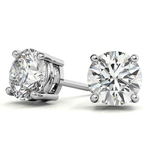 14CT White Gold Lab Grown Diamond (G/VS) AGI Certified 1.50CTW Stud Earrings