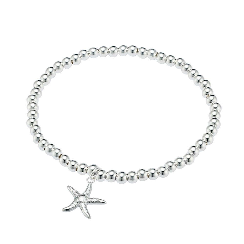 Sterling Silver Starfish charm bracelet