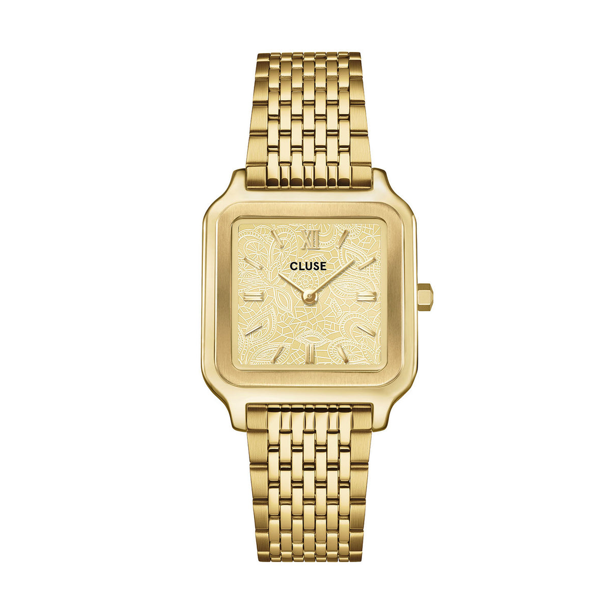 CLUSE Gracieuse Watch Steel, Lace Textured, Gold Colour CW11912