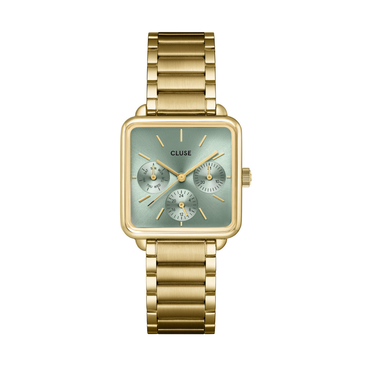 CLUSE La Tetragone Multifunction Sage Green/Gold Link