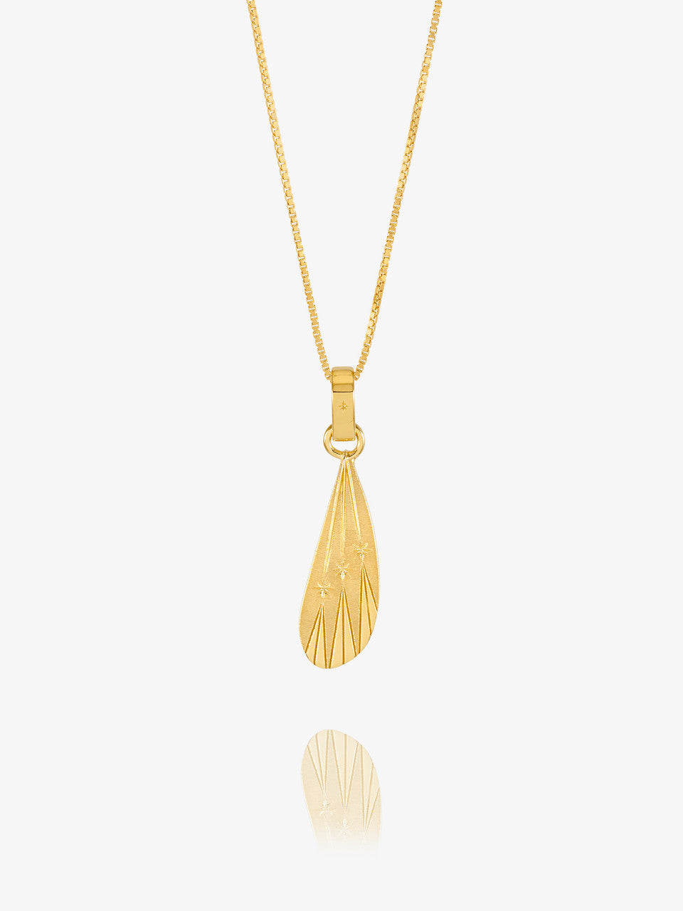 Rachel Jackson Dreamcatcher Celestial Wing Necklace Gold