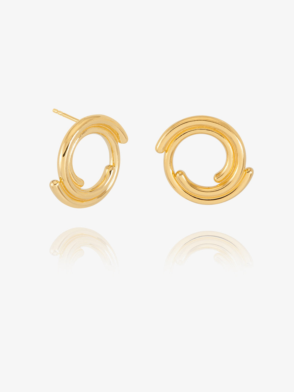 Rachel Jackson Front Facing Evolve Stud Earrings Gold