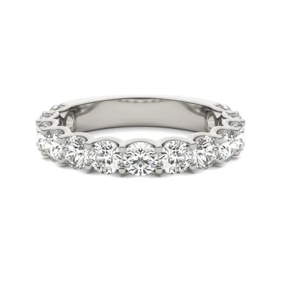14K White Gold (G-VS) Round Lab Grown Diamond Ring