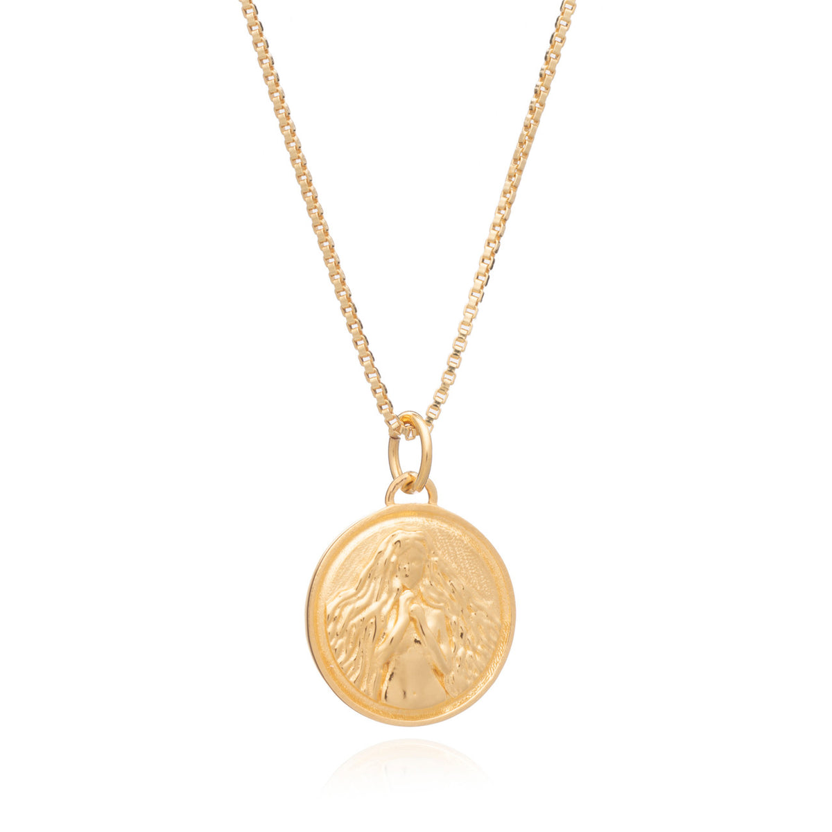 Rachel Jackson Zodiac Art Coin Necklace Virgo