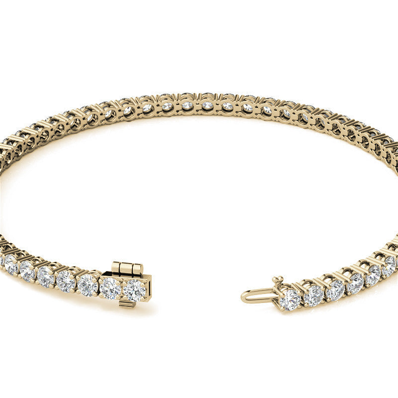 14CT White/Yellow Gold (G/VS) AGI Certified Lab Diamond 12CTW Bracelet