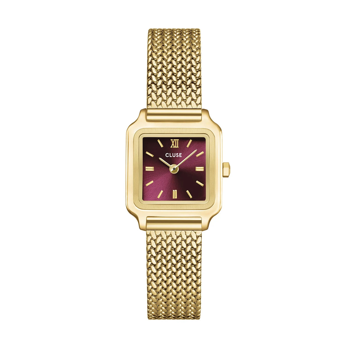 CLUSE Gracieuse Mini, Mesh, Dark Cherry, Gold Colour