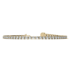 14K Gold 4.00 CTW Lab Diamond (G/Vs) Tennis Bracelet AGI Certified