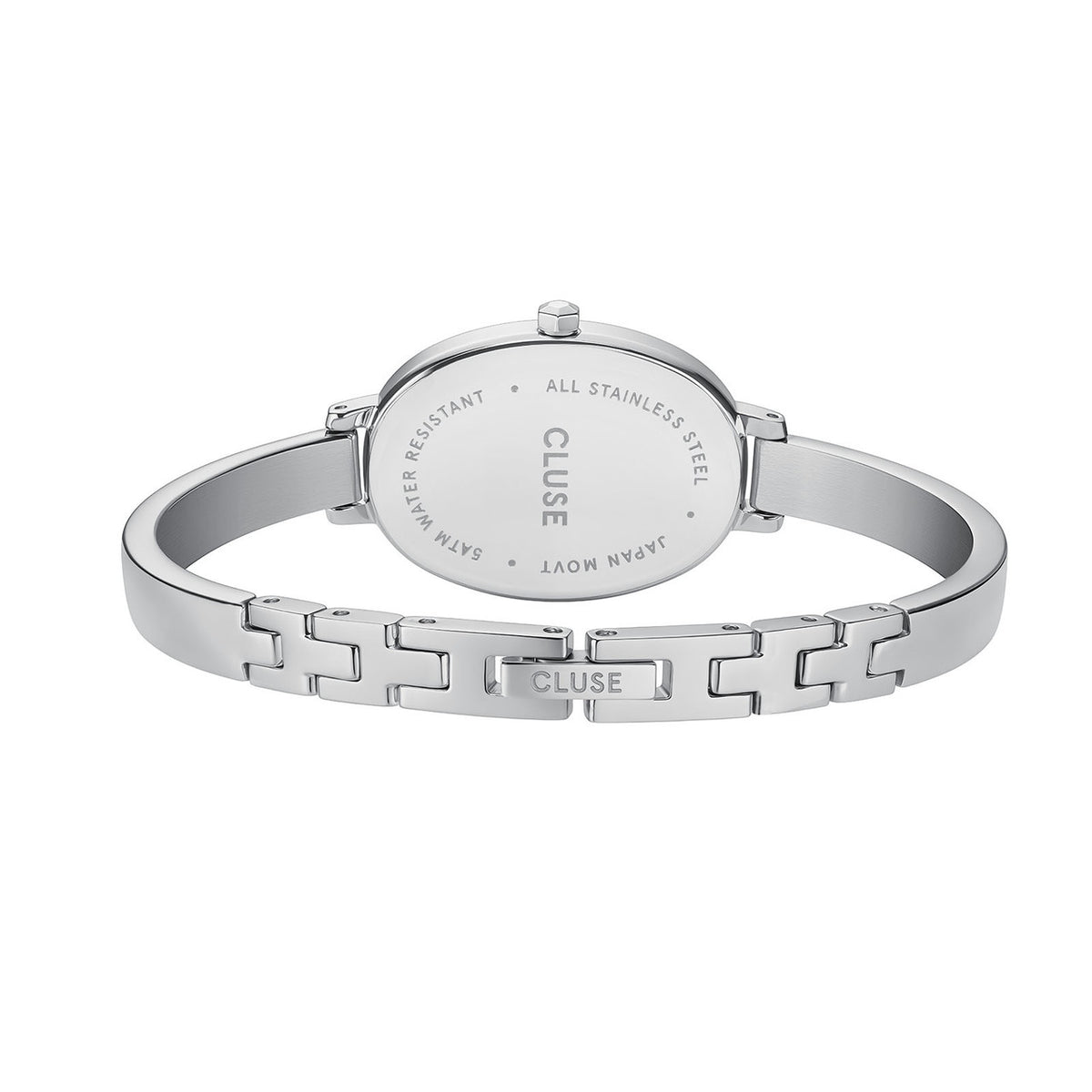 CLUSE L'Ovale Steel, White/Silver Watch CW16102