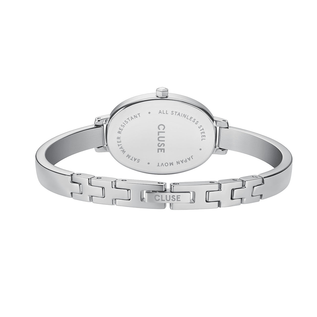 CLUSE L'Ovale Steel, White/Silver Watch CW16102