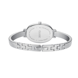 CLUSE L'Ovale Steel, White/Silver Watch CW16102