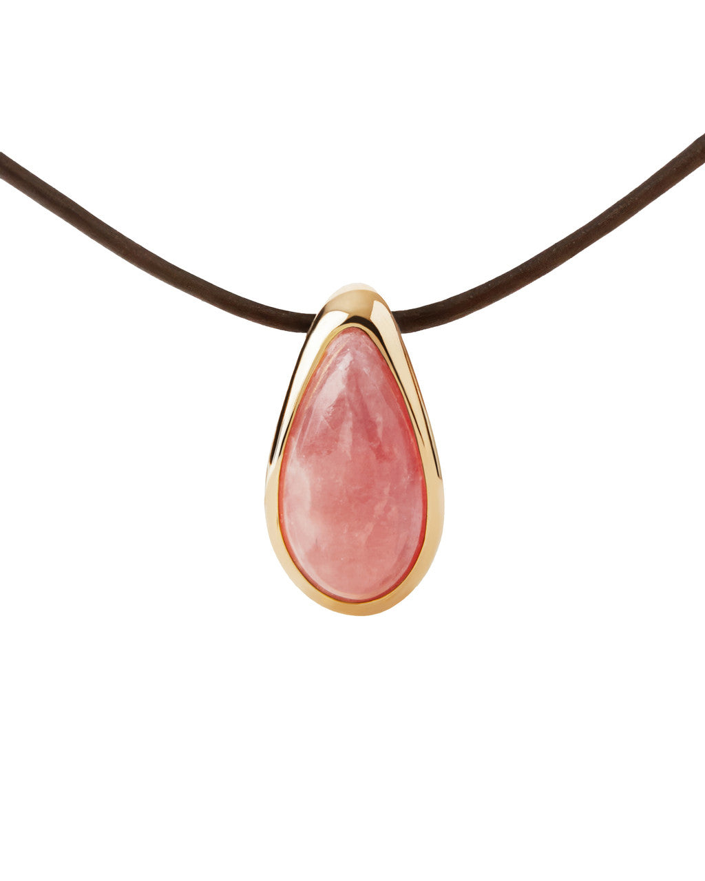 PDPAOLA Rhodochrosite Luna Cord Necklace