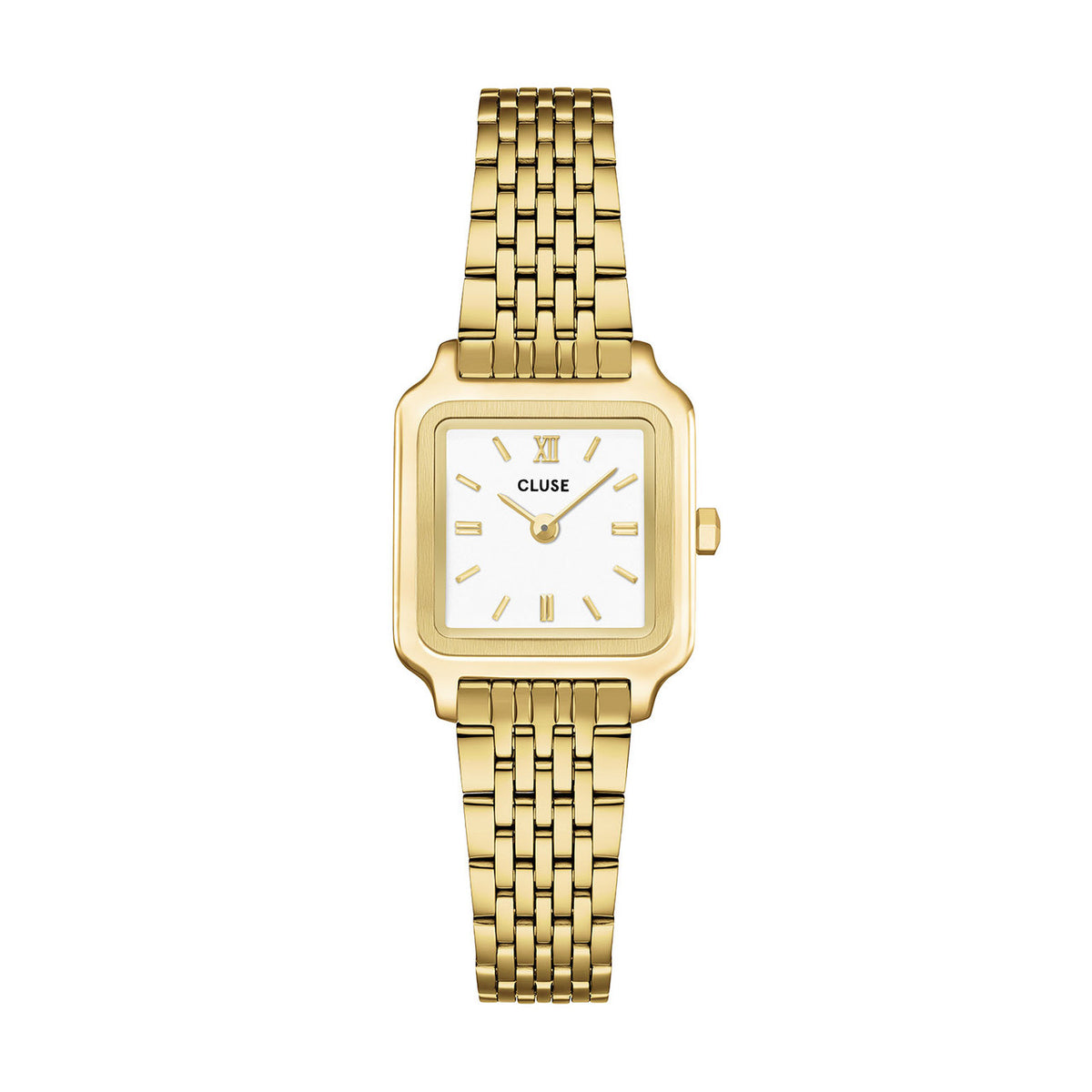 CLUSE Gracieuse Mini Watch Steel, White, Gold Colour CW15506