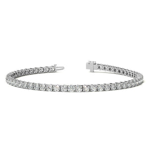 14K Gold 4.00 CTW Lab Diamond (G/Vs) Tennis Bracelet AGI Certified
