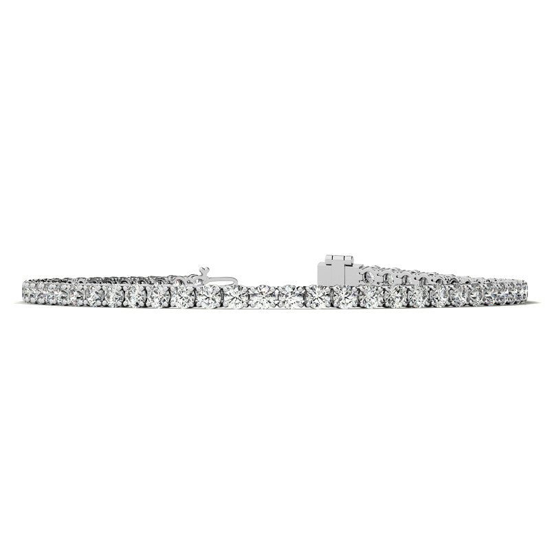 14K Gold 4.00 CTW Lab Diamond (G/Vs) Tennis Bracelet AGI Certified