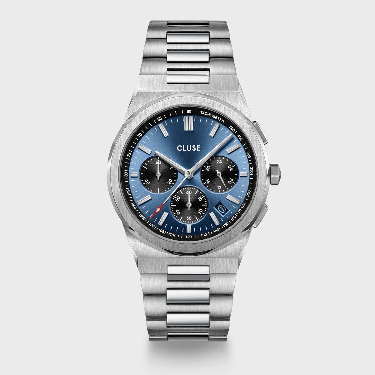 CLUSE Vigoureux Chrono Dark Blue/Silver Link CW20805