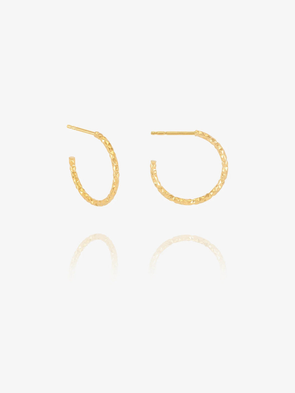Rachel Jackson Shimmering Sun Medium Hoop Earrings Gold