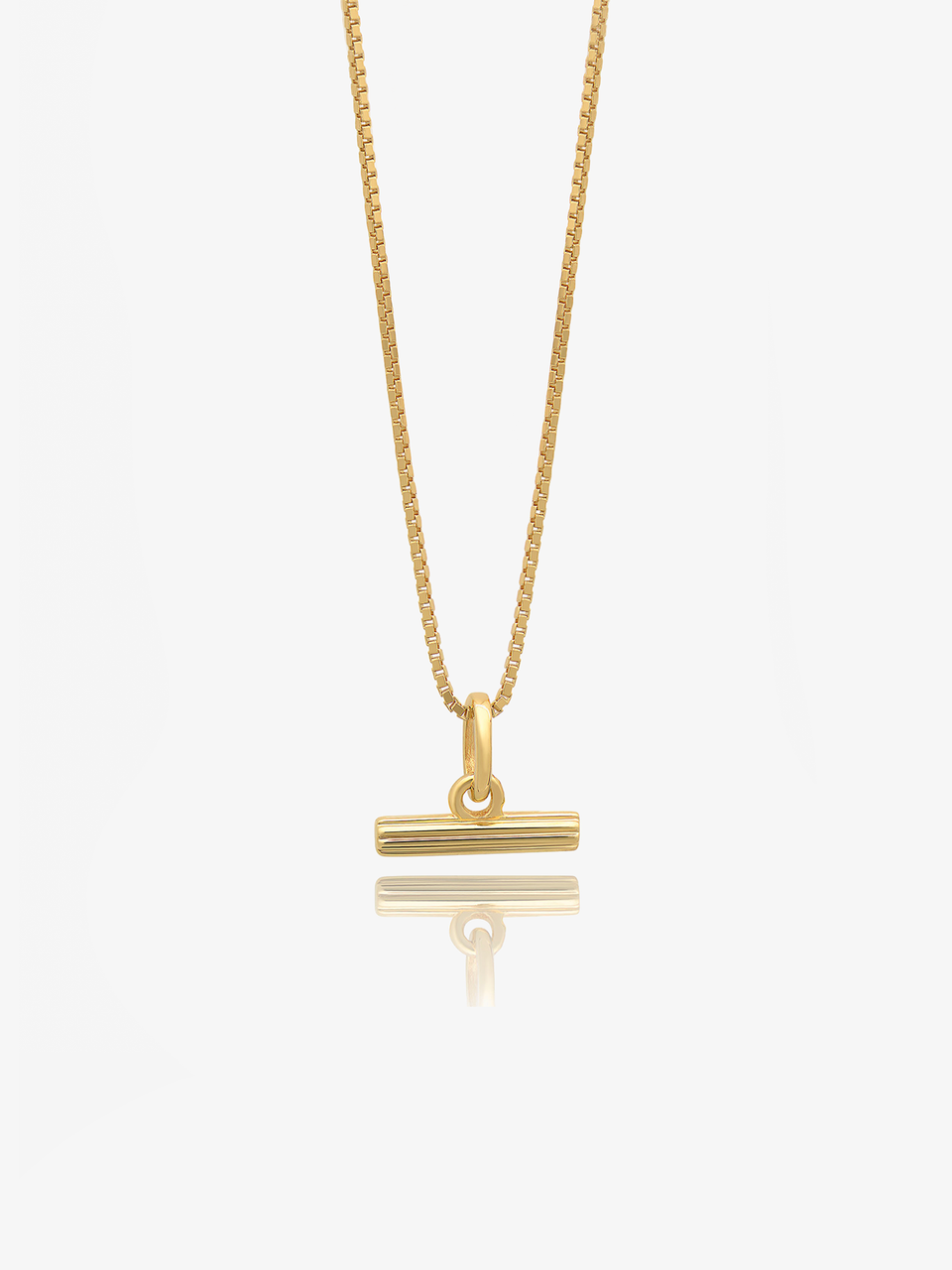Rachel Jackson Mini T-Bar Gold Necklace