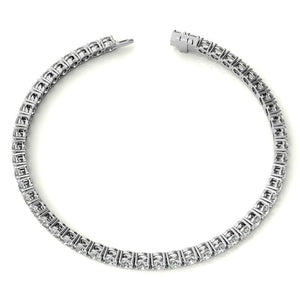 14K/Sterling Silver Lab Grown Diamond Tennis Bracelet 6.00CTW