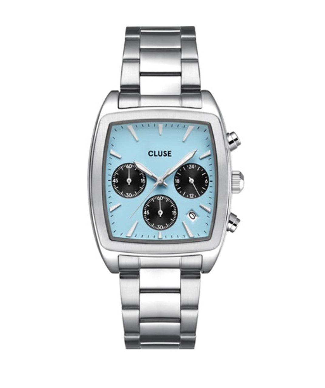 CLUSE Quartaut Chrono Blue/Silver Link