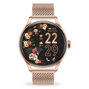 ICE smart 2.0 Round 1.20 Amoled Screen Rose-Gold Milanese Strap