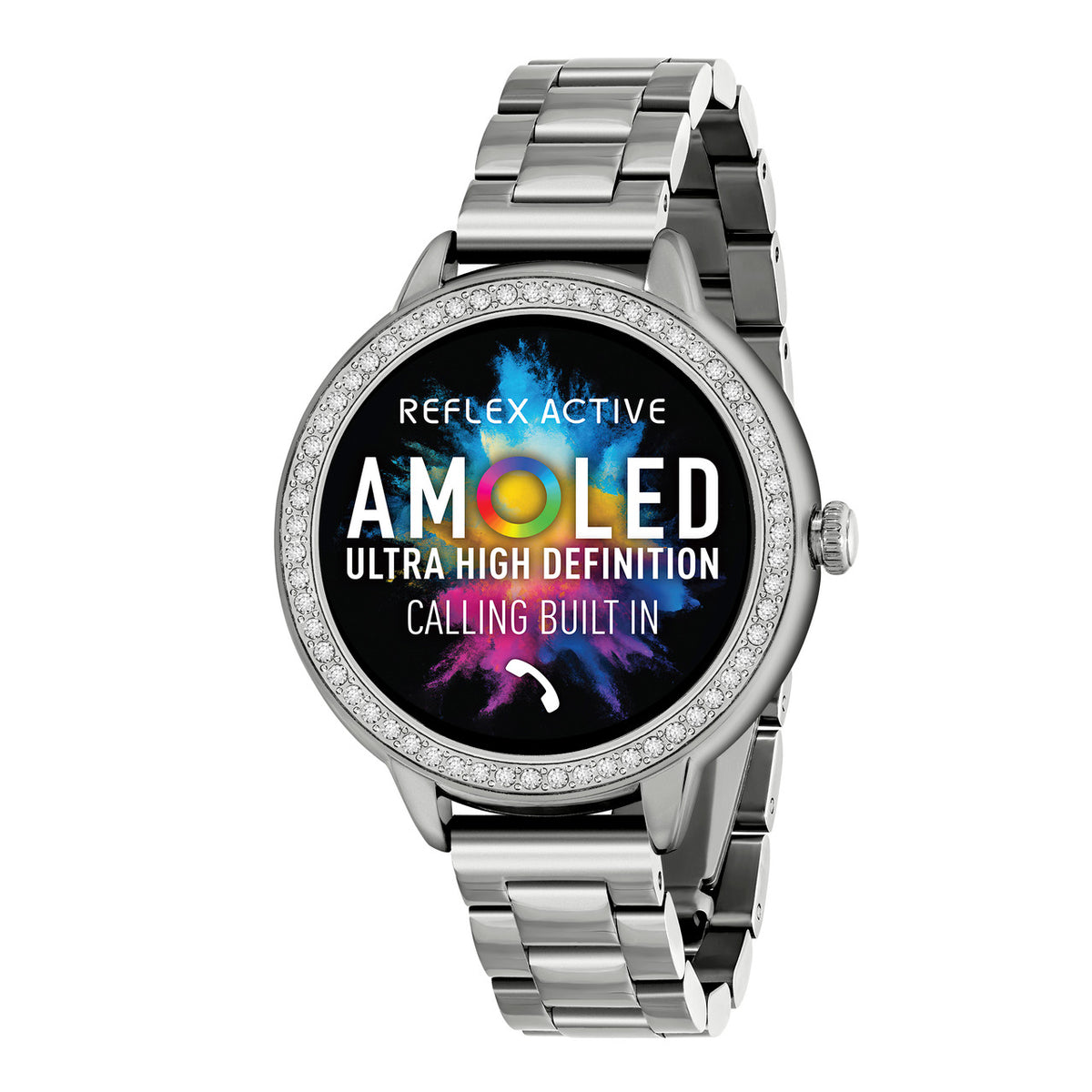 Reflex Active SERIES 41 AMOLED Smart Watch Silver Bracelet
