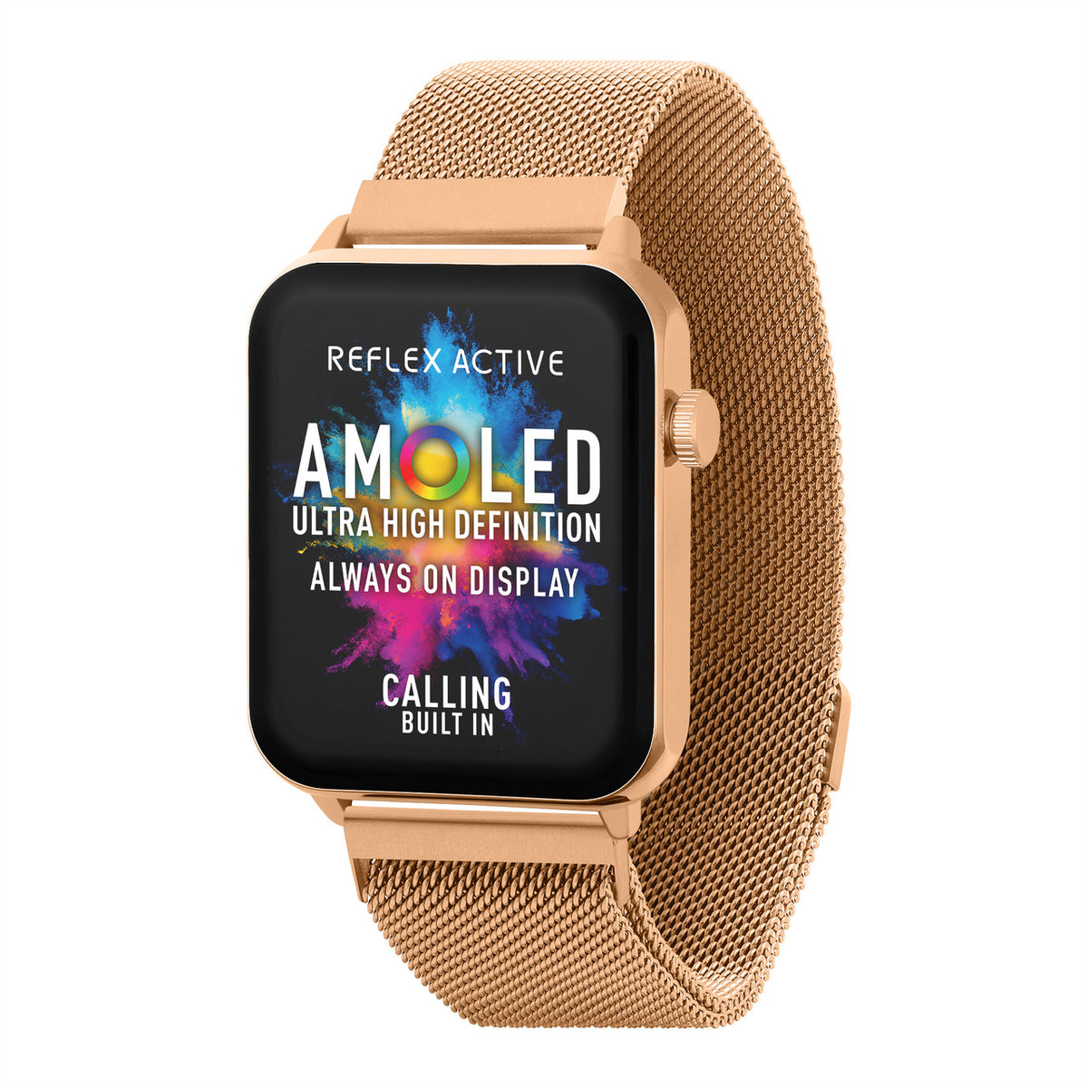 Reflex Active SERIES 30 Rose Gold Mesh Strap AMOLED