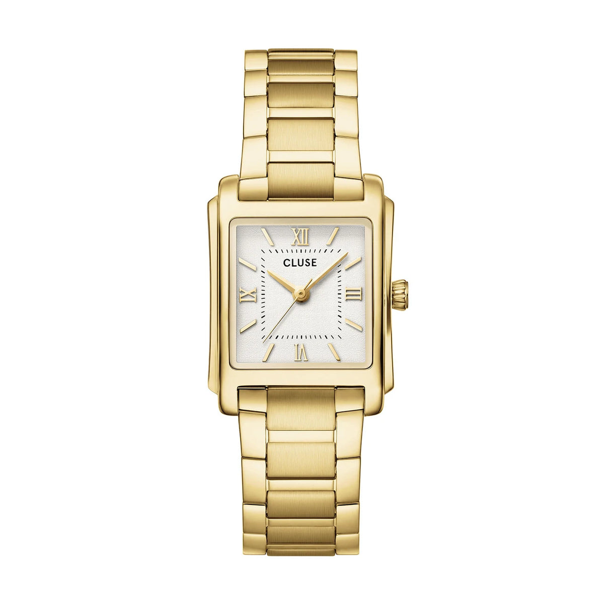 CLUSE Anglée, Steel, White, Gold Colour