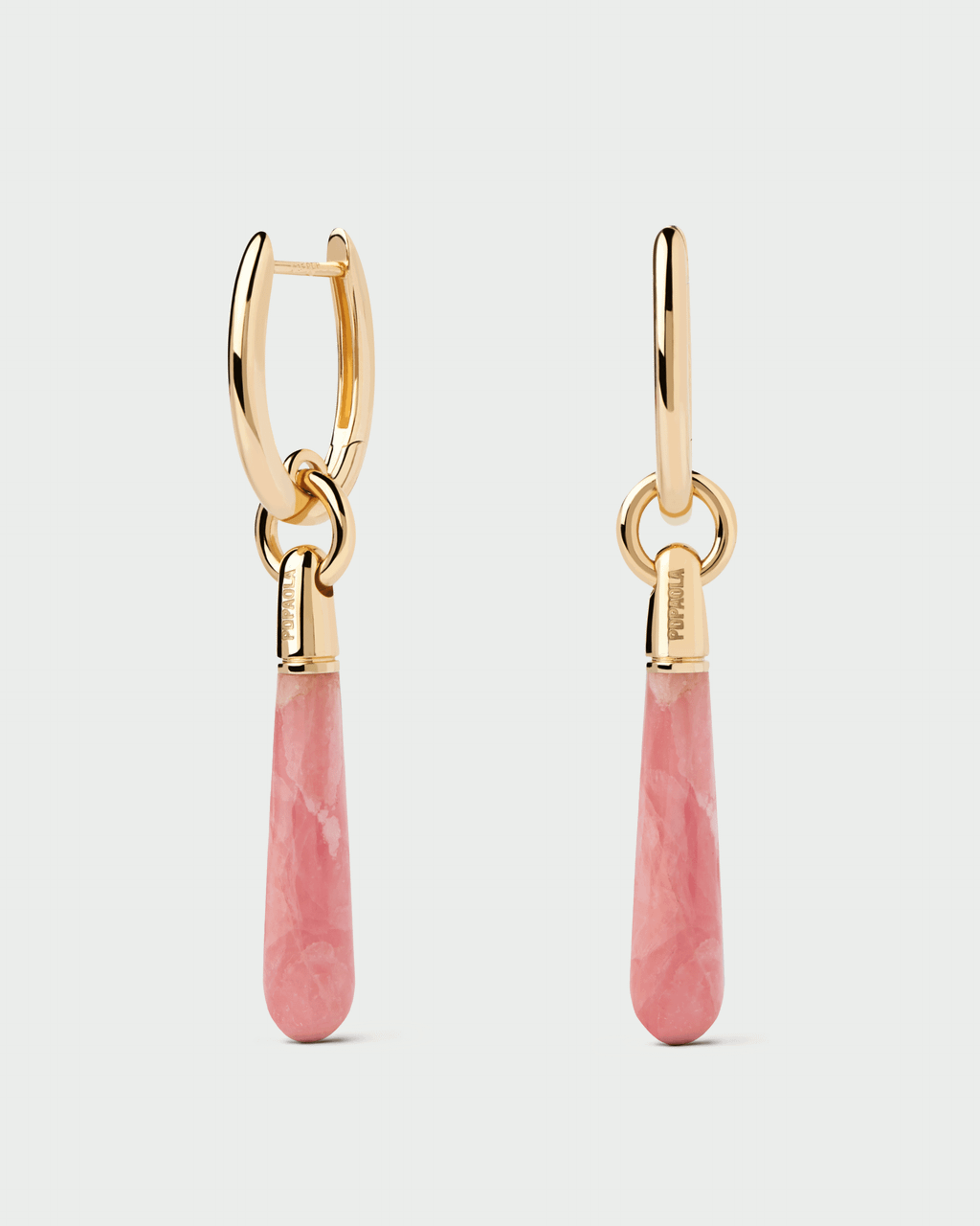 PDPAOLA Rhodochrosite Large Jupiter Hoops