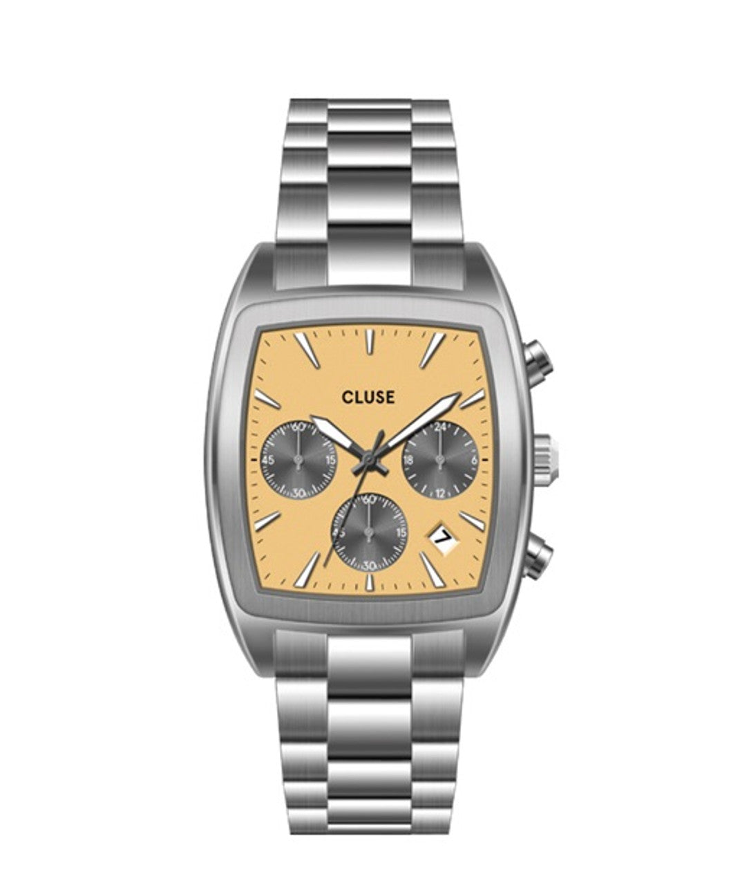 CLUSE Quartaut Chrono Yellow/Silver Link