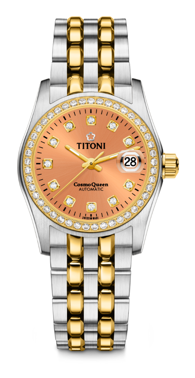 TITONI Cosmo Queen Automatic Ladies Watch 729 SY-DB-722