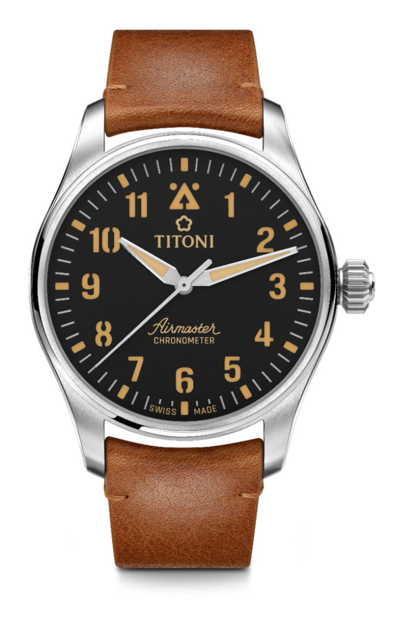 TITONI Airmaster Titanium Chronometer Automatic Gents Watch 73906 T-ST-723
