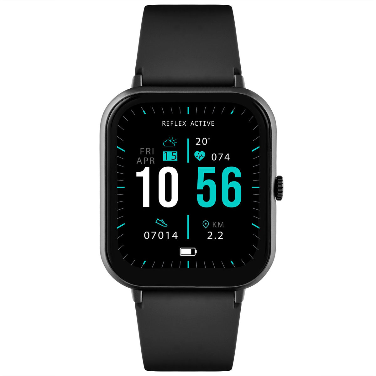 Reflex Active SERIES 23 Black Case & Black Silicone Strap RA23-2170
