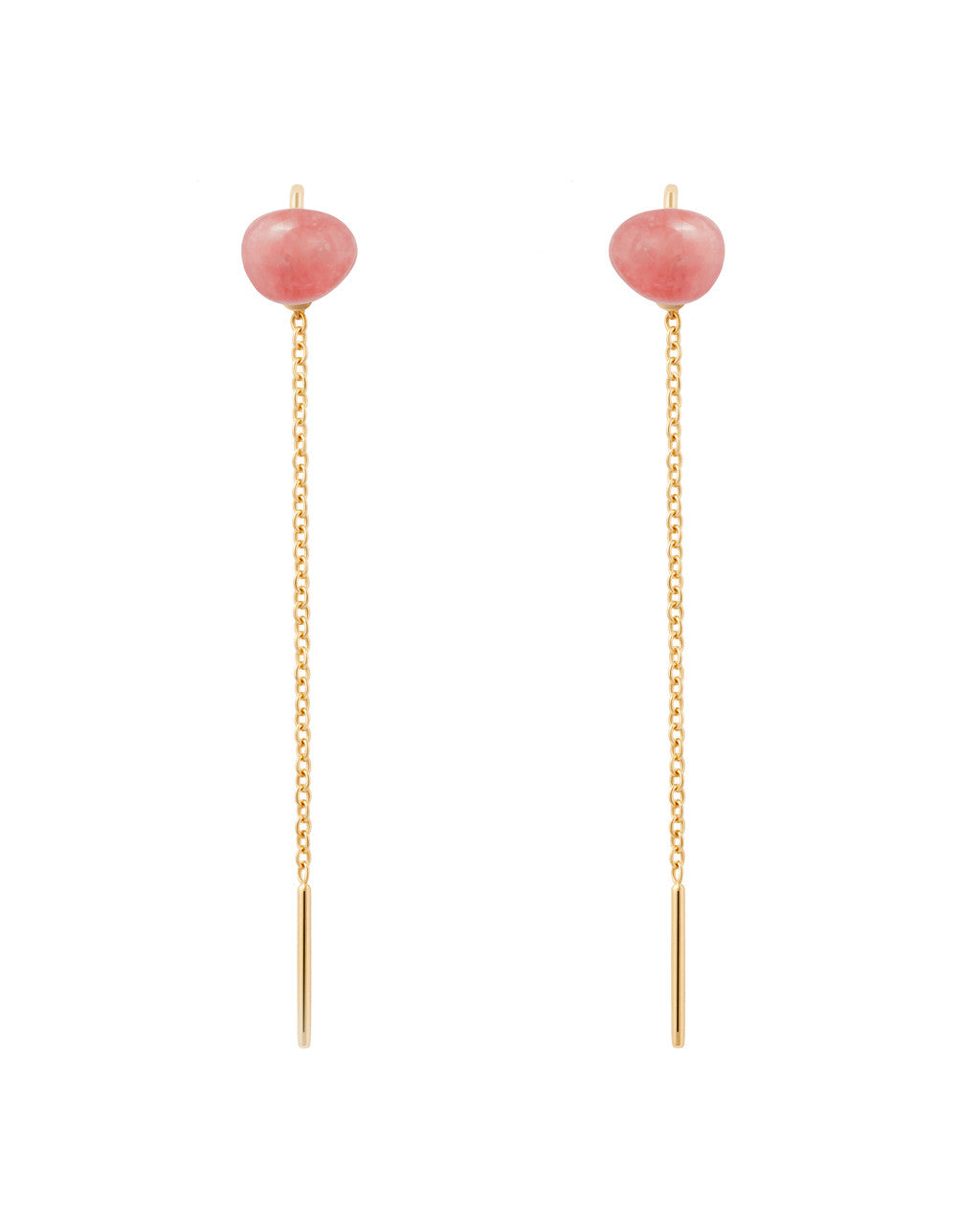 PDPAOLA Rhodochrosite Lyra Earrings