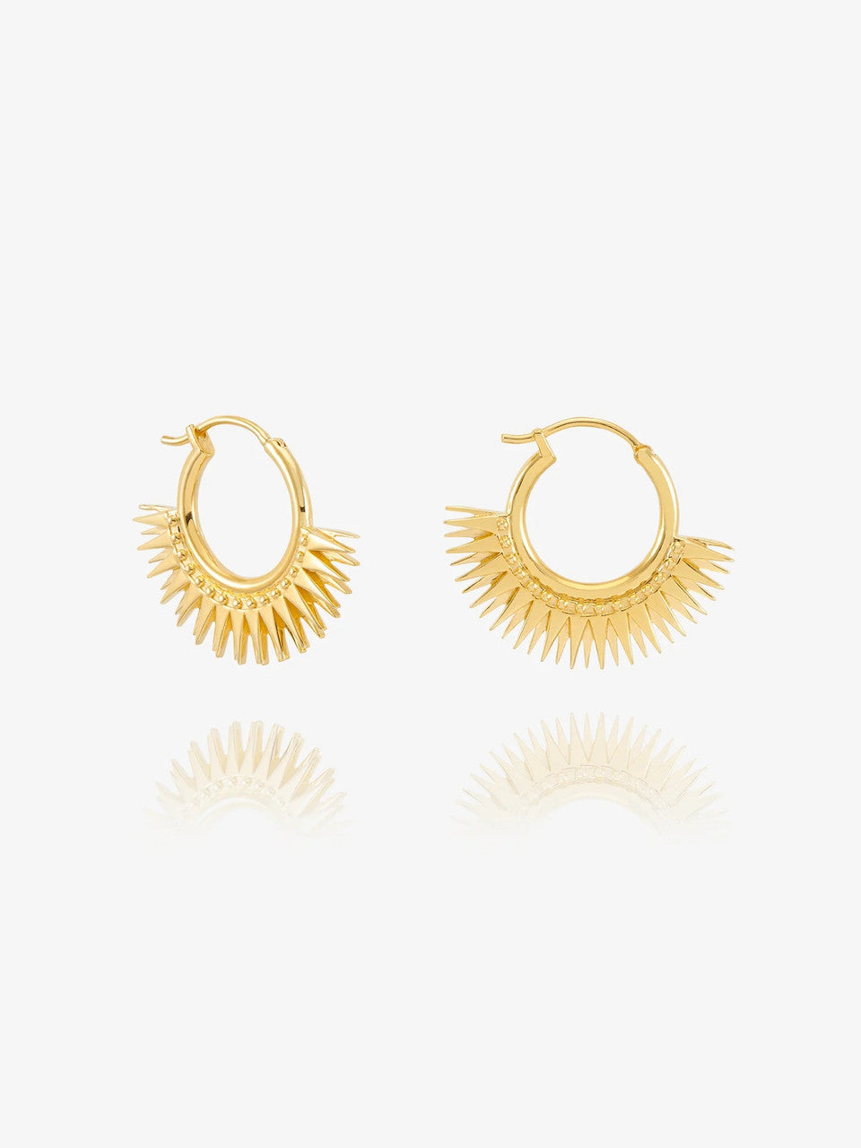 Rachel Jackson Rising Sun Hoop Earrings Gold