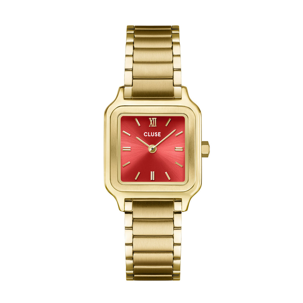 CLUSE Gracieuse Petite Watermelon Pink /Gold Link Watch CW11827