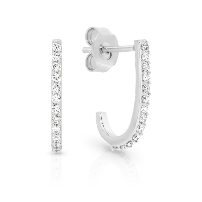 14KW Lab Grown Diamond Hoops